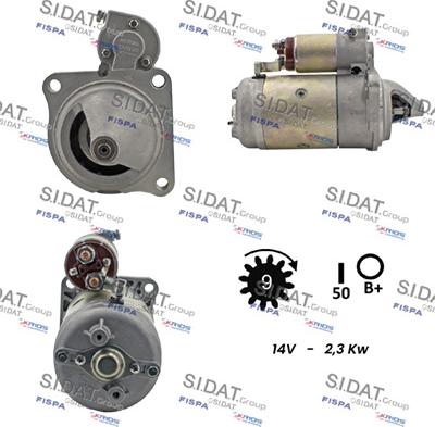 Sidat S12MA0461 - Стартер vvparts.bg