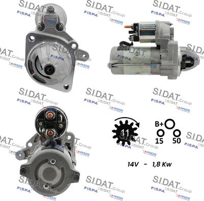 Sidat S12MA0112 - Стартер vvparts.bg