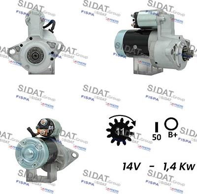 Sidat S12MH0498A2 - Стартер vvparts.bg