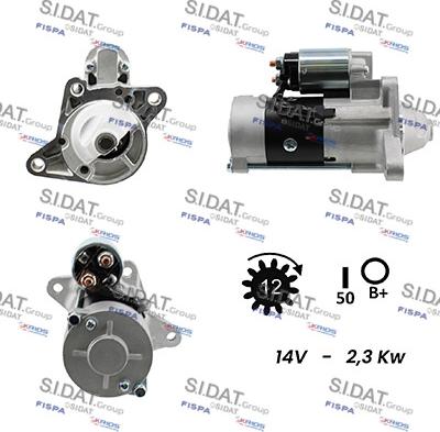 Sidat S12MH0407 - Стартер vvparts.bg