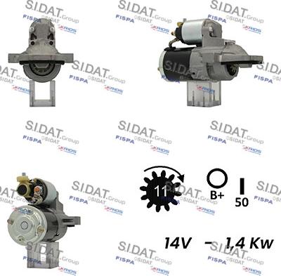 Sidat S12MH0544A2 - Стартер vvparts.bg