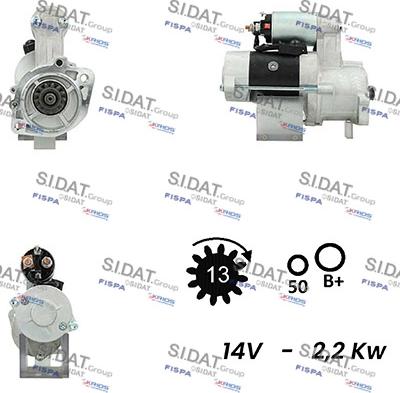 Sidat S12MH0548A2 - Стартер vvparts.bg