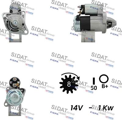 Sidat S12MH0543A2 - Стартер vvparts.bg