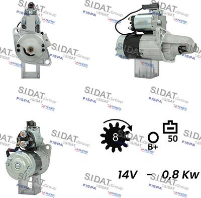 Sidat S12MH0566A2 - Стартер vvparts.bg