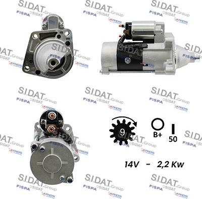 Sidat S12MH0503A2 - Стартер vvparts.bg