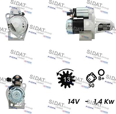 Sidat S12MH0571A2 - Стартер vvparts.bg