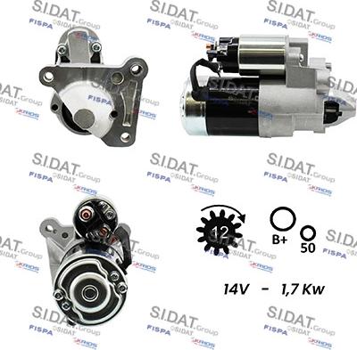 Sidat S12MH0053A2 - Стартер vvparts.bg