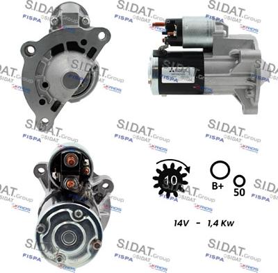 Sidat S12MH0005 - Стартер vvparts.bg