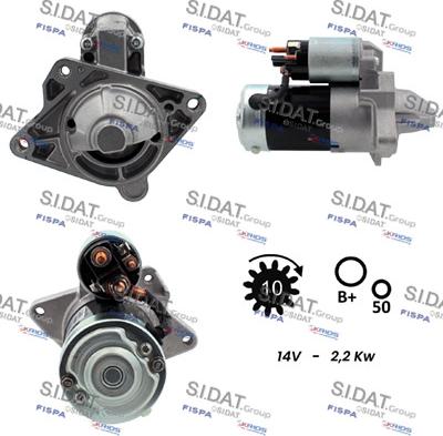 Sidat S12MH0021 - Стартер vvparts.bg