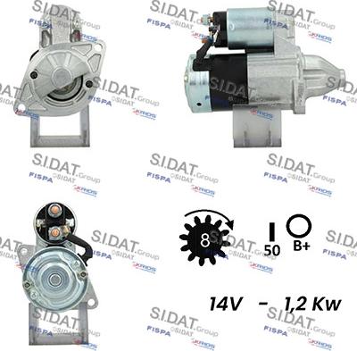 Sidat S12MH0157A2 - Стартер vvparts.bg