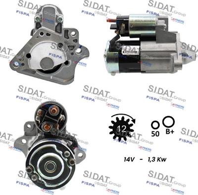 Sidat S12MH0854 - Стартер vvparts.bg