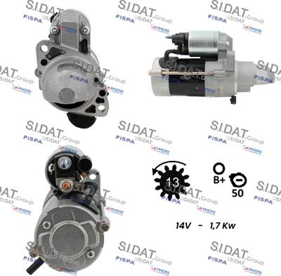 Sidat S12MH0866 - Стартер vvparts.bg