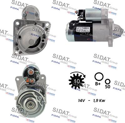 Sidat S12MH0822A2 - Стартер vvparts.bg