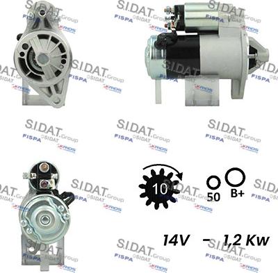 Sidat S12MH0393A2 - Стартер vvparts.bg