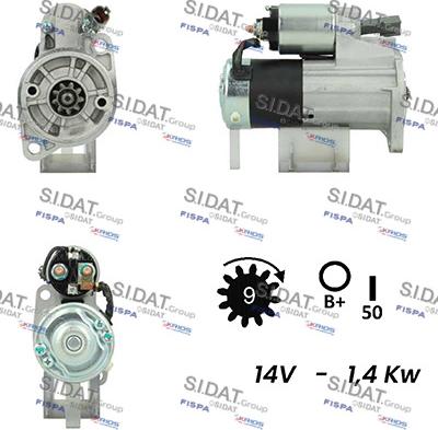 Sidat S12MH0332A2 - Стартер vvparts.bg