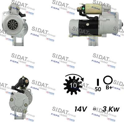 Sidat S12MH0326A2 - Стартер vvparts.bg