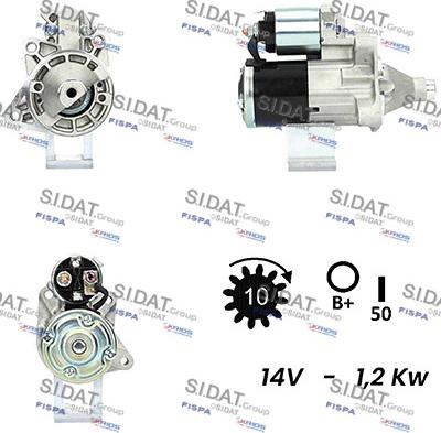 Sidat S12MH0746A2 - Стартер vvparts.bg