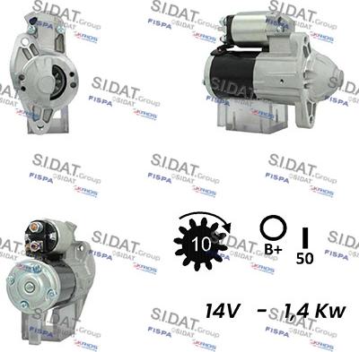 Sidat S12MH0753A2 - Стартер vvparts.bg