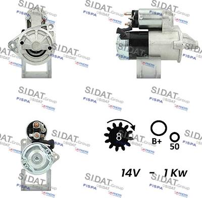 Sidat S12MH0782A2 - Стартер vvparts.bg