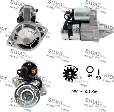 Sidat S12MH0726 - Стартер vvparts.bg