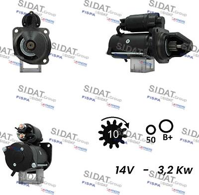 Sidat S12ML0465A2 - Стартер vvparts.bg