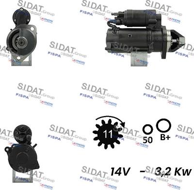 Sidat S12ML0667A2 - Стартер vvparts.bg