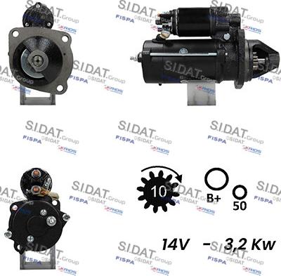 Sidat S12ML0197A2 - Стартер vvparts.bg