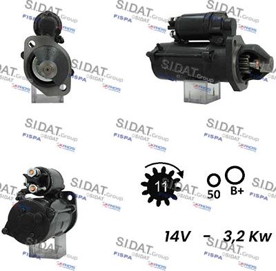 Sidat S12ML0391A2 - Стартер vvparts.bg