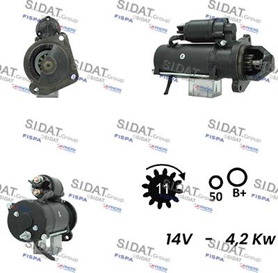 Sidat S12ML0299A2 - Стартер vvparts.bg