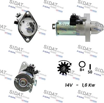 Sidat S12MT0201A2 - Стартер vvparts.bg