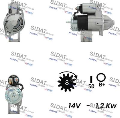 Sidat S12VA0409 - Стартер vvparts.bg