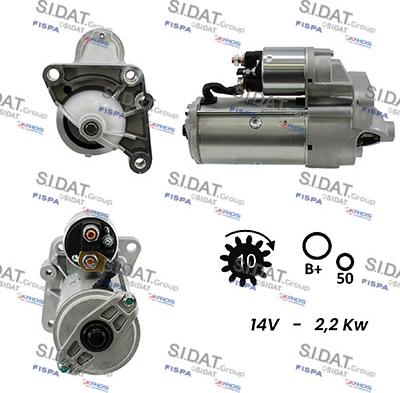 Sidat S12VA0052A2 - Стартер vvparts.bg