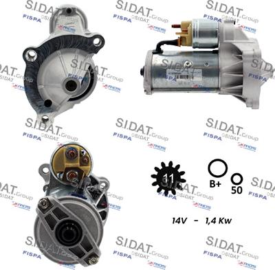 Sidat S12VA0005A2 - Стартер vvparts.bg