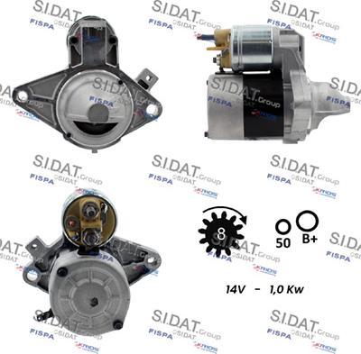 Sidat S12VA0011 - Стартер vvparts.bg