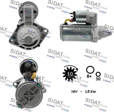 Sidat S12VA0084 - Стартер vvparts.bg