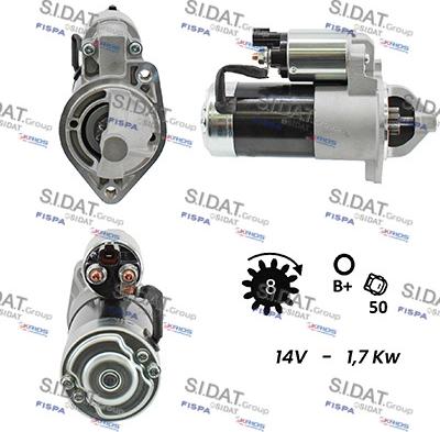 Sidat S12VA0086A2 - Стартер vvparts.bg