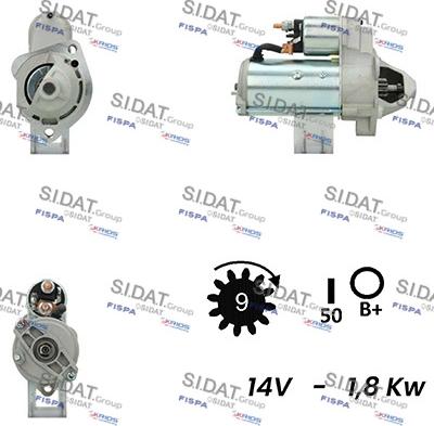 Sidat S12VA0026A2 - Стартер vvparts.bg