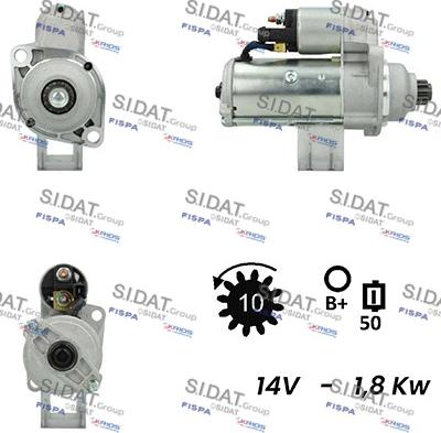 Sidat S12VA0027A2 - Стартер vvparts.bg