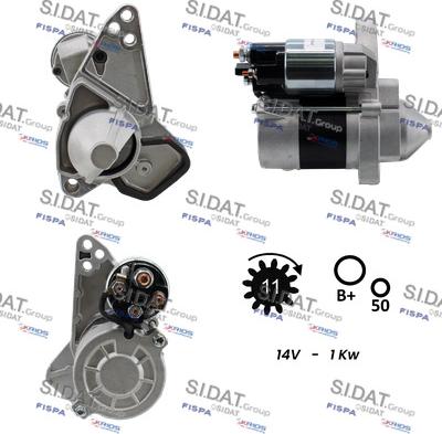 Sidat S12VA0119A2 - Стартер vvparts.bg