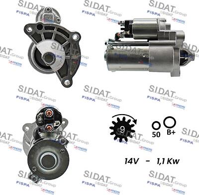 Sidat S12VA0113A2 - Стартер vvparts.bg