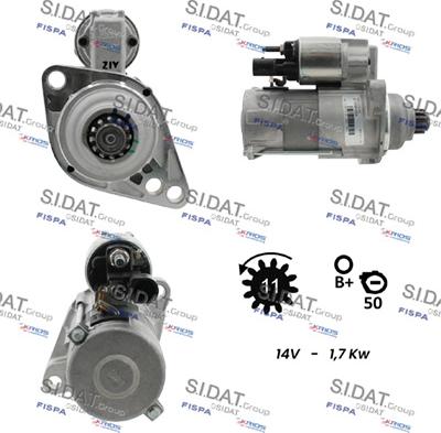 Sidat S12VA0117 - Стартер vvparts.bg