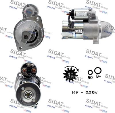 Sidat S12VA0808 - Стартер vvparts.bg