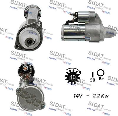 Sidat S12VA0314A2 - Стартер vvparts.bg