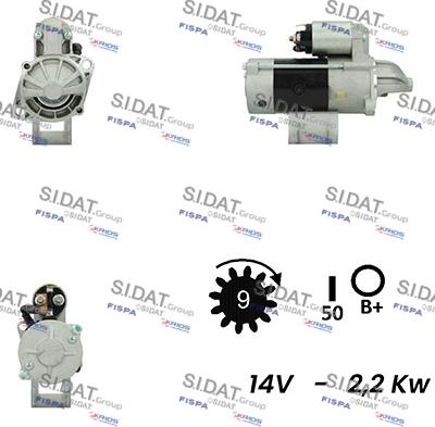 Sidat S12VA0241 - Стартер vvparts.bg