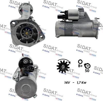 Sidat S12VA0250 - Стартер vvparts.bg