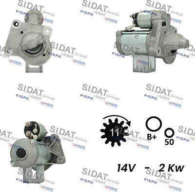 Sidat S12VA0285A2 - Стартер vvparts.bg