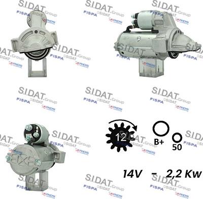 Sidat S12VA0286A2 - Стартер vvparts.bg