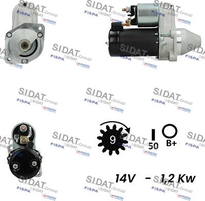 Sidat S12VA0236 - Стартер vvparts.bg