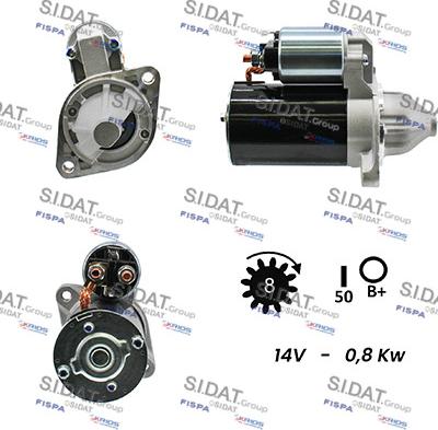 Sidat S12VA0771A2 - Стартер vvparts.bg