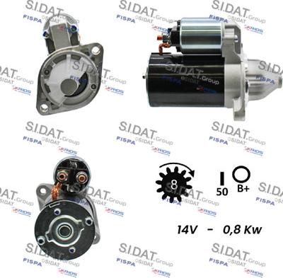 Sidat S12VA0771 - Стартер vvparts.bg